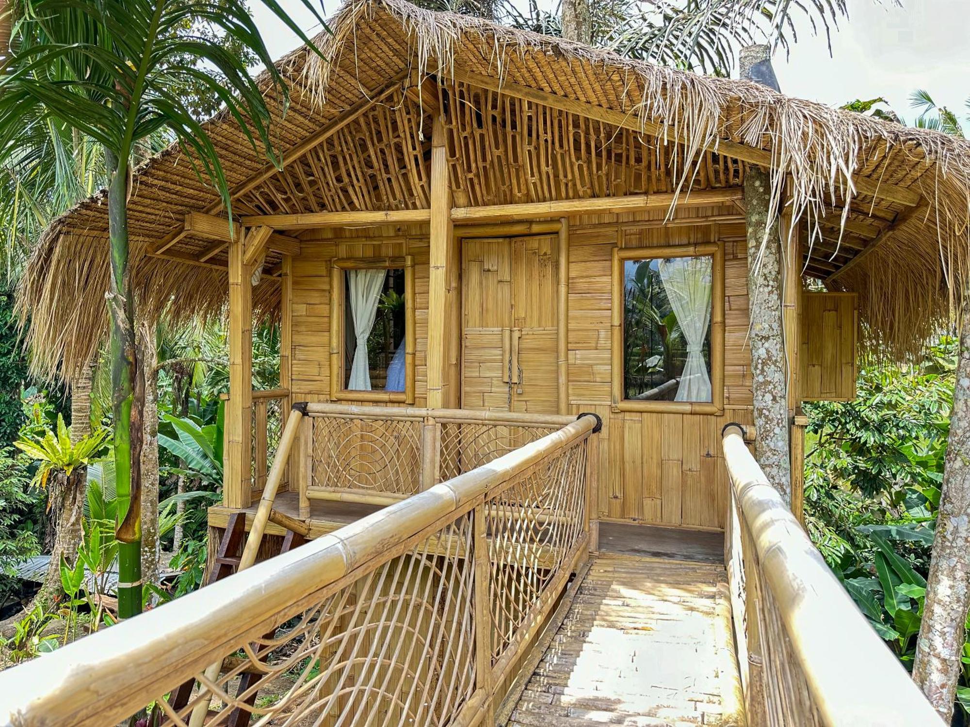 Kawig Bamboo House - Ricefield View, Eco Bamboo Home Tampaksiring ภายนอก รูปภาพ