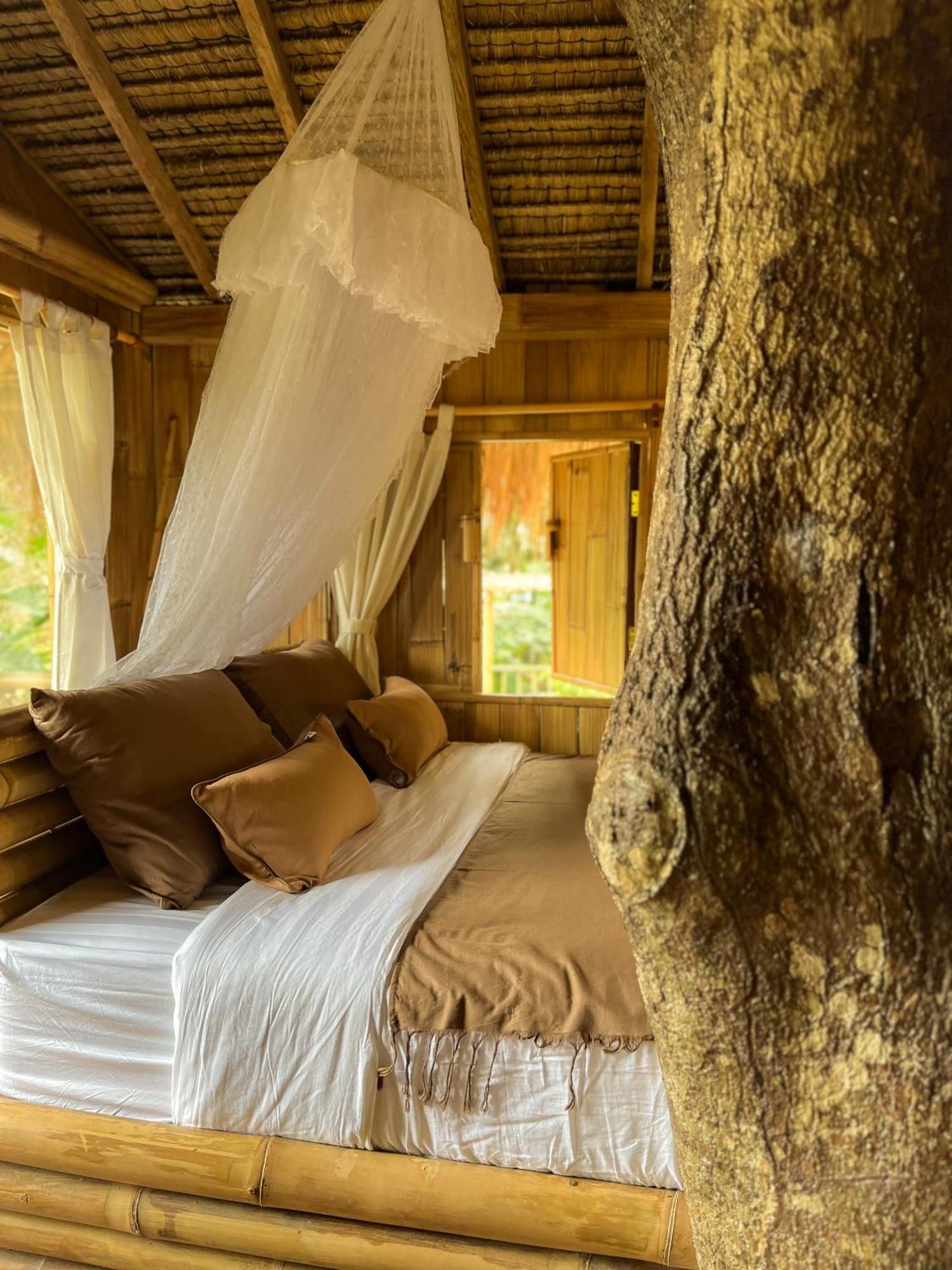 Kawig Bamboo House - Ricefield View, Eco Bamboo Home Tampaksiring ภายนอก รูปภาพ