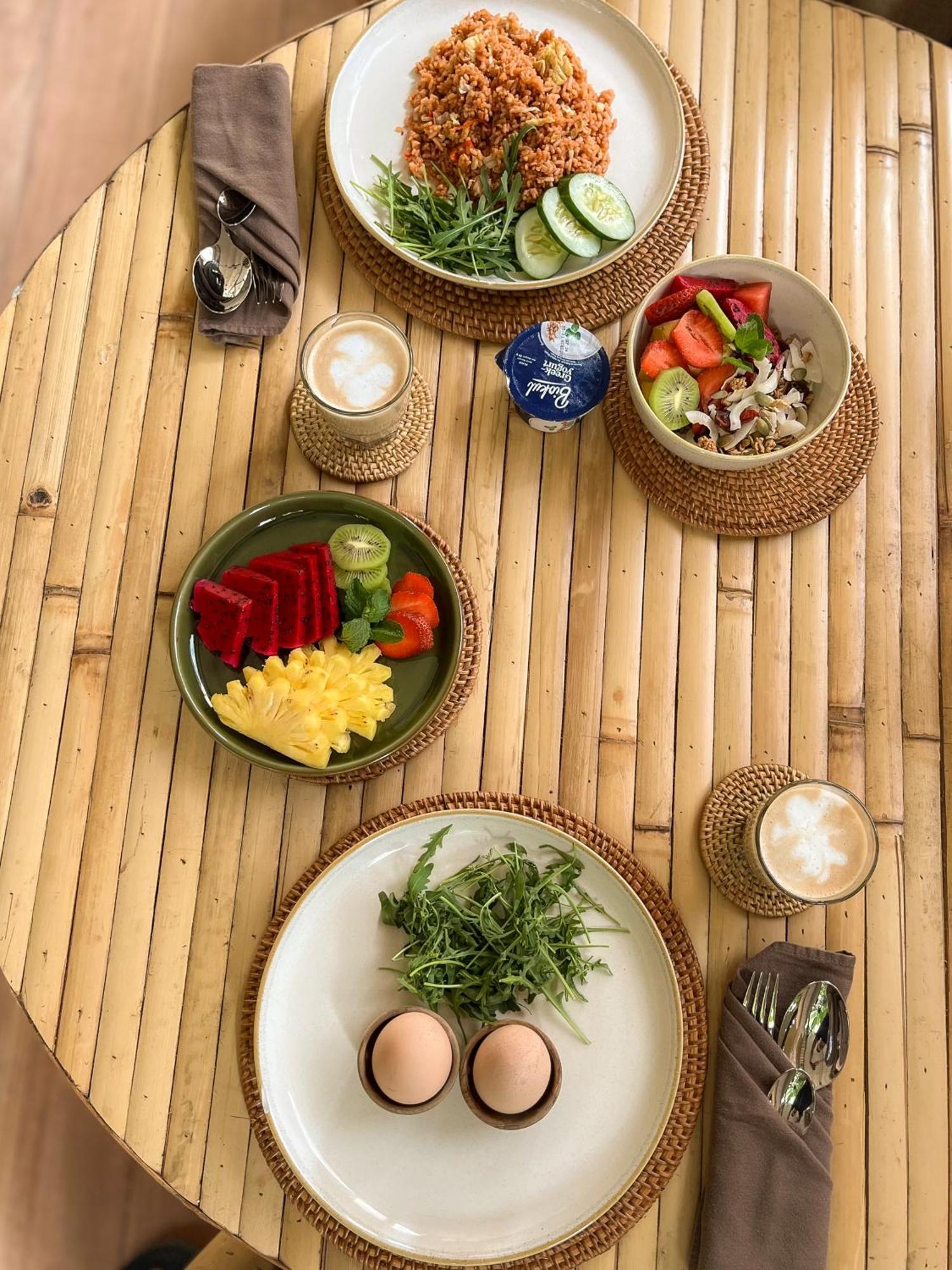 Kawig Bamboo House - Ricefield View, Eco Bamboo Home Tampaksiring ภายนอก รูปภาพ